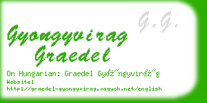 gyongyvirag graedel business card